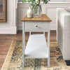 Slim Narrow Side Table Wood Night Stand Bedside Drawer Cabinet Shelf Living Room