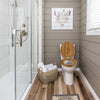 Toilet Seat Universal Soft Close Heavy Duty Bathroom Toilet Lid Cover w/ Fitting