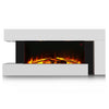 52'' Electric Fireplace Heater LED Flame White Surround Standing Hanging Remote
