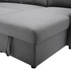 Big Sale Modern 3 Seater Corner Sofa Bed w/Storage Couch Settee Sofabed L Shaped