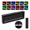 Wall Mounted 50inch Insert LED Fireplace Electric Inset Media Fire Stove 12Color