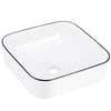 Bathroom Cloakroom Vanity Ceramic Wash Basin Sink Countertop / Wall Mount Modern