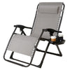 GARDEN CHAIR SUN LOUNGER PATIO RECLINING BLAC FOLDING SUMMER OUTDOOR SUNBED SEAT