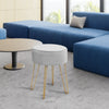 Velvet Modern Round Footstool Ottoman Footrest Makeup Dressing Chair Seat