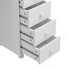 Wheeled Manicure Station Nail Salon Station Nail Table Mobile 8 Drawers Storage