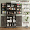 72'' Kitchen Cupboard Pantry Cabinet, Tall Storage Cabinet with Doors and Drawer