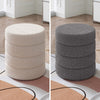Sofa Ottoman Shoe Bench Velvet Pouf Seat Footrest Foot Stool Round Padded Stools