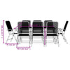 Swpsd 9 Piece Patio Dining Set Garden Coffee Table & Chairs Set Bistro A6H5