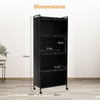 5-Tier Kitchen Baker’s Rack Mobile Microwave Stand Kitchen Storage Cabinet