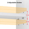 White Bathroom Cabinet Wall Mounted Mirrored Cupboard with Shelf Storage 3 Doors