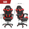 Gaming Leather Computer Chair Swivel Office Chair Recliner Leather Desk Ofvpozyl