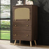 Sideboard with 2 Drawer 1 Door Storage Bookcase Cabinet Cupboard for Living Room