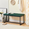 Velvet Padded Ottoman Stool Bed Bench Dining Bench Multicolor Livingroom Bedroom
