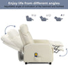 Recliner Chair 6 Points Massage Heating Sofa PU Upholstered Armchair Living Room