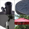 2.7M Round Garden Parasol Umbrella Patio Sun Shade Aluminium Crank Adjustable