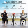 3 PCs Coffee Table Chairs Outdoor Garden Furniture Set w/ Umbrell