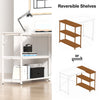 L-Shaped Corner Computer Desk Large PC Table Workstation with Storage Bookcase
