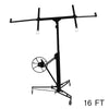 Heavy Duty Tool Drywall Hoist Caster Black 16FT Lift/Lifter Plaster Board Panel