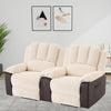 Electric Recliner Massage Heated Vibration Sofa Reclining Lounge Armchair Beige