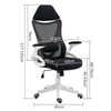 Office Chair Desk Chair Mesh Back Game Swivel Chair with Flip-up Armrest Chair