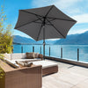 Garden Patio Parasol Sun Shade UV Protection Umbrella Steel Tilting Crank Handle