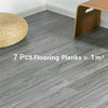 1-8m² Floor Plank Tiles Self Adhesive Flooring Kitchen Bedroom Wood Effect Vinyl