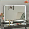 Hollywood Large Makeup Mirror Vanity Mirror Dimmable LED 3 Color Light W/ USB