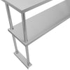 Catering Stainless Steel Table Commercial Overshelf Kitchen Prep Bench Shelves