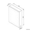 LED Illuminated Bathroom Mirror Cabinet Button Switch / Infrared Sensor Cupboard