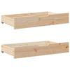 Bed Frame with Drawers 200x200 Solid Wood Pine B6R4