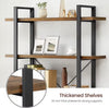 Bookshelf 5-Tier Industrial Stable Bookcase Storage Rack Standing Easy Assembly