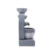 Solar Garden Water Feature Fountain with LED Light Outdoor Cascading Bowls ECO