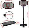 Full Size 10ft Adjustable Basketball Hoop and Stand Freestanding Indoor Outdoor