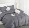 Bedding Duvet Cover Double - Soft Microfibre Polyester - Bedding Quilt Cover Set