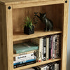 Corona Medium Bookcase 4 Shelf Mexican Solid Waxed Pine Storage Furniture Unit