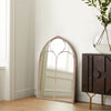 Large Window Garden Mirror Metal Frame Indoor Outdoor Wall Mounted Floral Decor