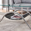 Nest Of 3 Nested Nesting Tables Side End Coffee Table Glass/Wood for Living Room