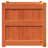 Camerina Garden Planter Wax Brown 50x50x50 Solid Wood Pine,Garden L1P3