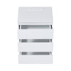 3 Drawers Bedside Table Cabinets w/ Charging Station Nightstand Storage Unit