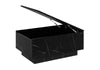 Black Marble Coffee Table Black Marble Effect Lift Top 90 x 60 cm