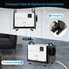 Dehumidifier Commercial Dehumidifier w/Drain Hose-Black