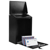 Large Lockable Mailbox Wall Mounted Post Box with Key & Name Tag
