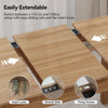 110-150cm Extendable Dining Table Modern Large Kitchen Table up to 8 People Wood