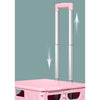 Collapsible Rolling Box Folding Grocery Cart Plastic Crate Shopping Trolley Box