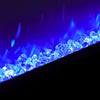 40 INCH Freestand Electric Wall Mount LED Fireplace Wall Inset Into Fire Crystal