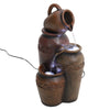 Water Fountain w/ LED Lights Garden Feature Statue Resin Ornament Indoor Outdoor