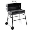 Black Portable Barrel Charcoal Barbecue Smoker Grill Outdoor Cooking Party BBQ