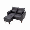 Panana 2 Seats Loveseat Couch Sofa Ottoman Upholstered Furniture for Small Space