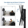 Floor TV Stand Mount Bracket with 2 AV Shelves for 32-65 inch LED LCD