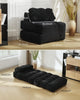 Folding Sofa Bed Sleeper Chair Convertible Single Lounger Chair with Pillow